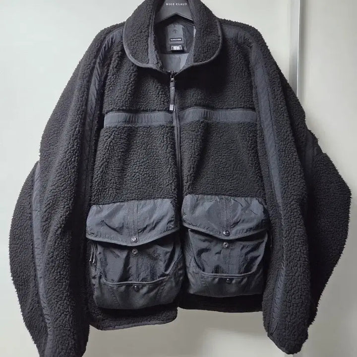 [BUNJANG] Eastlogue x Descente Fleece Jacket (Black, XL) / 최종가)이스트로그x데상트 플리스(후리스)자켓 블랙 XL사이즈 판매