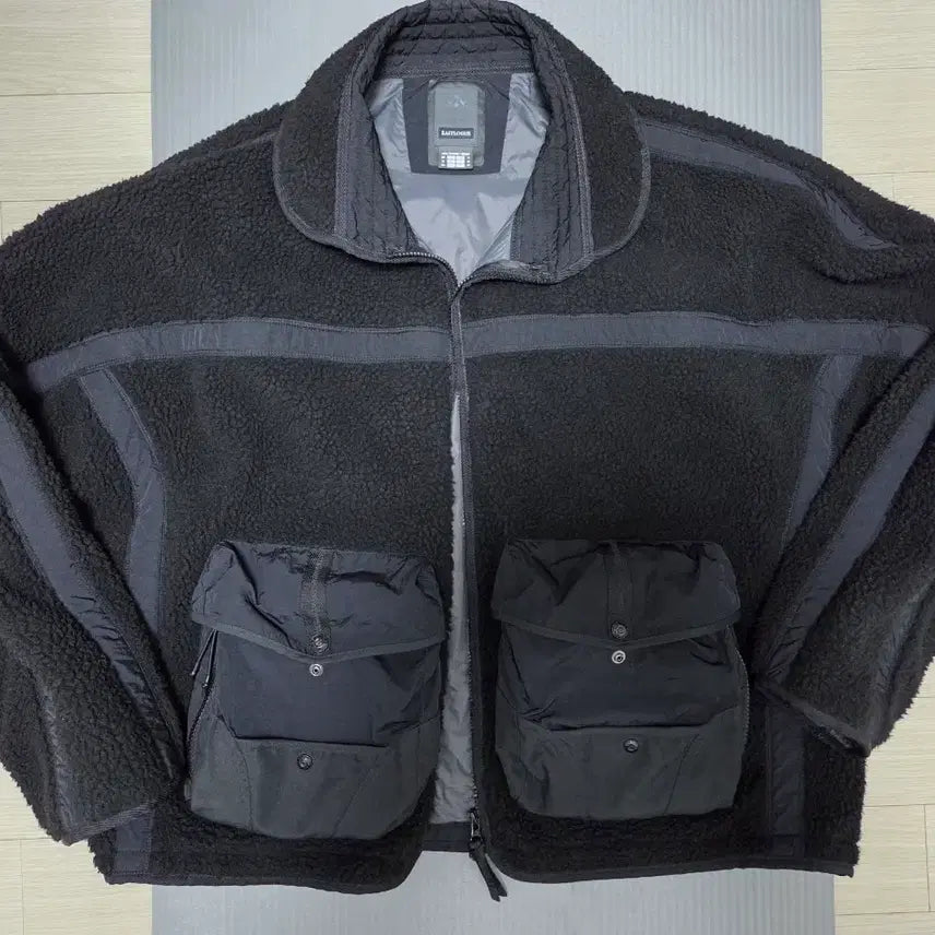 [BUNJANG] Eastlogue x Descente Fleece Jacket (Black, XL) / 최종가)이스트로그x데상트 플리스(후리스)자켓 블랙 XL사이즈 판매