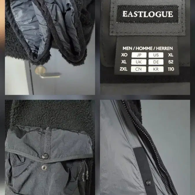 [BUNJANG] Eastlogue x Descente Fleece Jacket (Black, XL) / 최종가)이스트로그x데상트 플리스(후리스)자켓 블랙 XL사이즈 판매