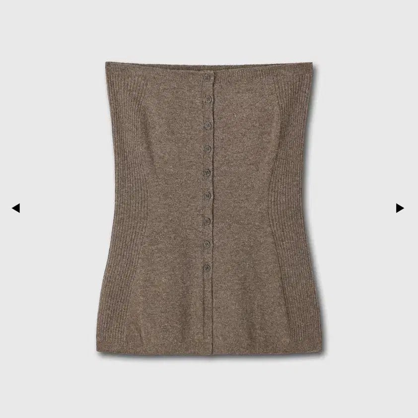 [BUNJANG] Tonywack Merino Wool Knit Bustier / Tonywack 메리노 울 니트 뷔스티에