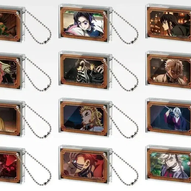 [BUNJANG] Demon Slayer Muichiro Tokito and Doma Acrylic Keyring / 귀멸의칼날 언니의원수 e상 무이치로도우마 키링