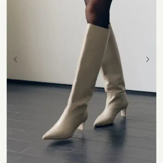 [BUNJANG] SIE Lhou.Jena Eggnog Long Boots / SIE시에 Lhou.Jena 롱부츠 235mm eggnog