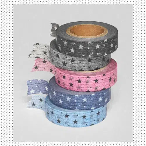 [BUNJANG] Glen Knit Pattern Washi Tape Set / 글렌 니트별 마테 5종