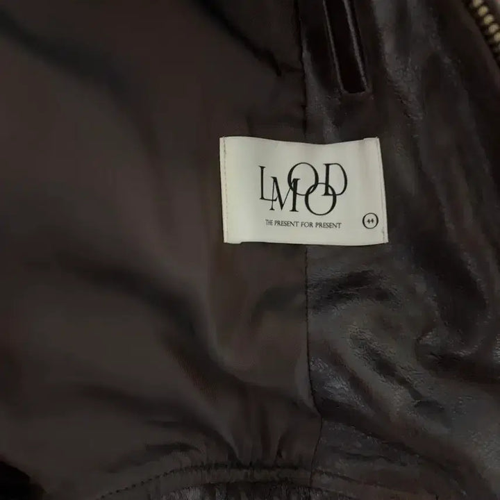 [BUNJANG] Elmood Coated Lambskin Leather Blouson Jacket Brown / 엘무드 코티드 램스킨 레더 블루종 자켓 브라운