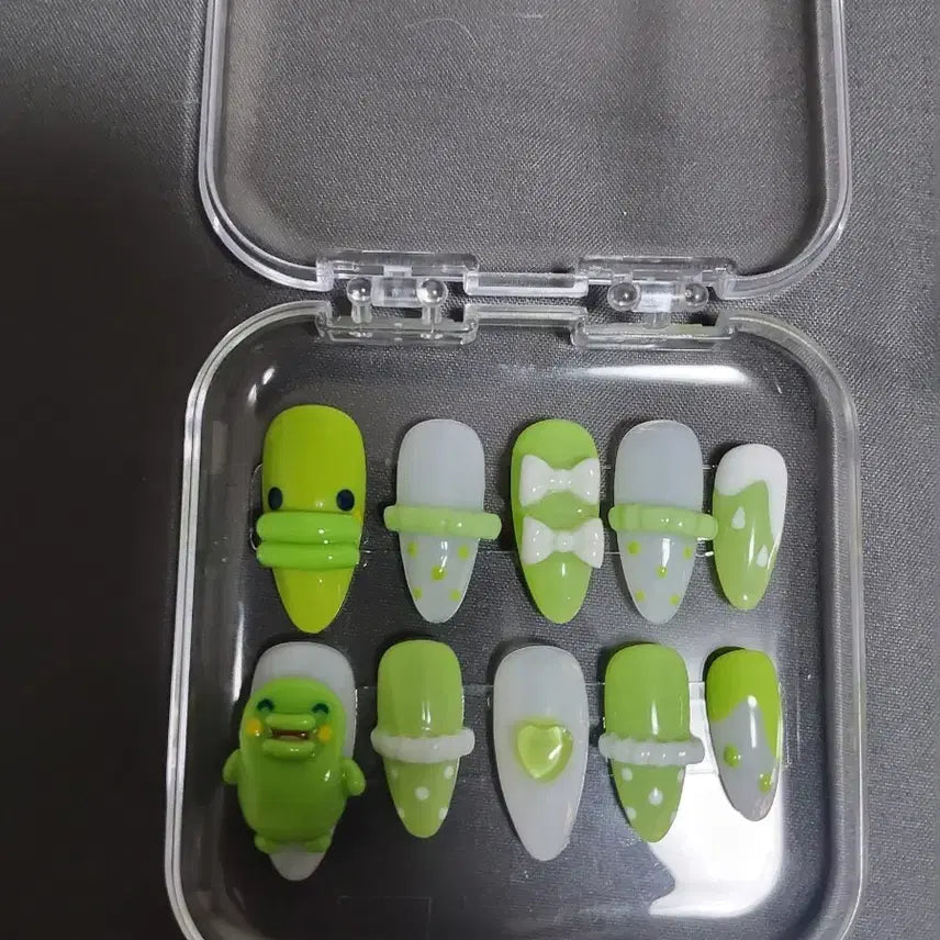 [BUNJANG] Custom Nail Tips / (3월7일까지 할인)주댕치/구치파치 수제 네일팁