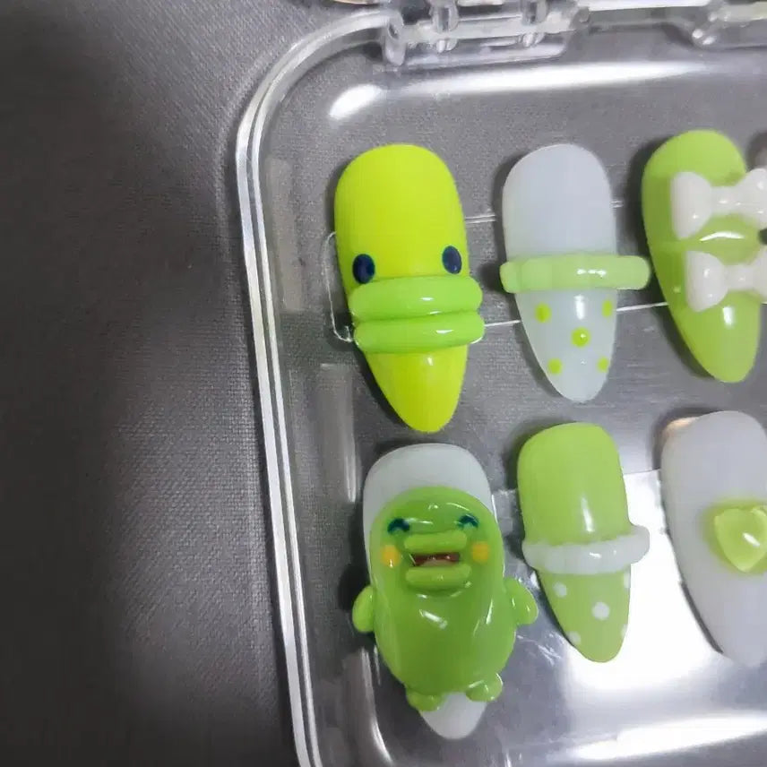 [BUNJANG] Custom Nail Tips / (3월7일까지 할인)주댕치/구치파치 수제 네일팁