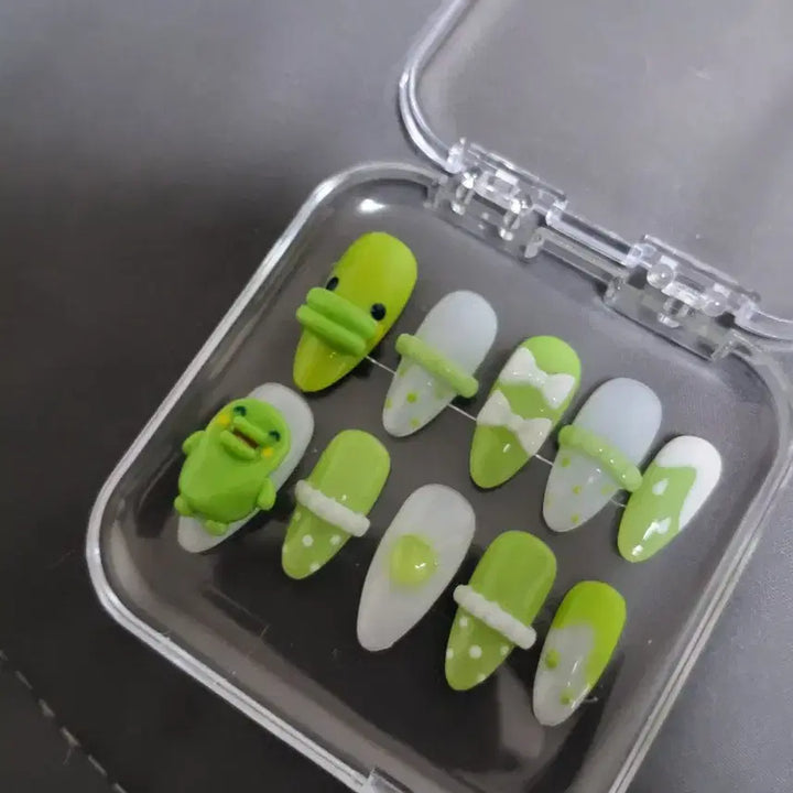 [BUNJANG] Custom Nail Tips / (3월7일까지 할인)주댕치/구치파치 수제 네일팁