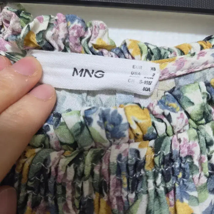 [BUNJANG] MANGO Floral Ruffle Off-Shoulder Dress / (새상품) 망고 MANGO 플로럴 러플 오프숄더 원피스