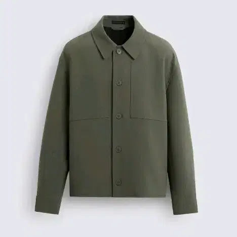 [BUNJANG] ZARA Oversized Shirt Khaki Green / M) 자라 25fw 박시핏 오버셔츠 카키색 6861 390 초록