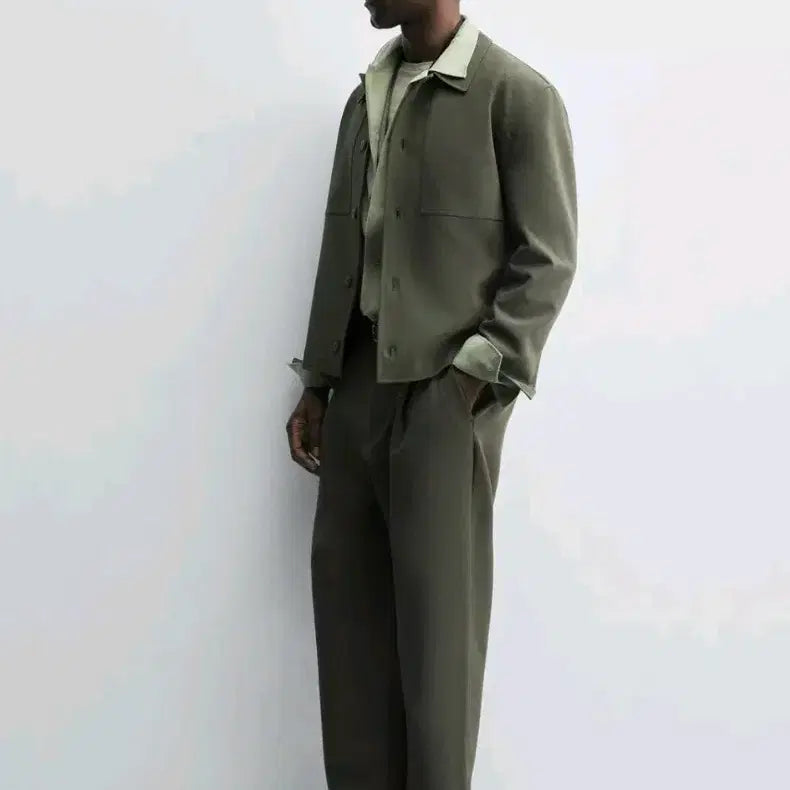 [BUNJANG] ZARA Oversized Shirt Khaki Green / M) 자라 25fw 박시핏 오버셔츠 카키색 6861 390 초록