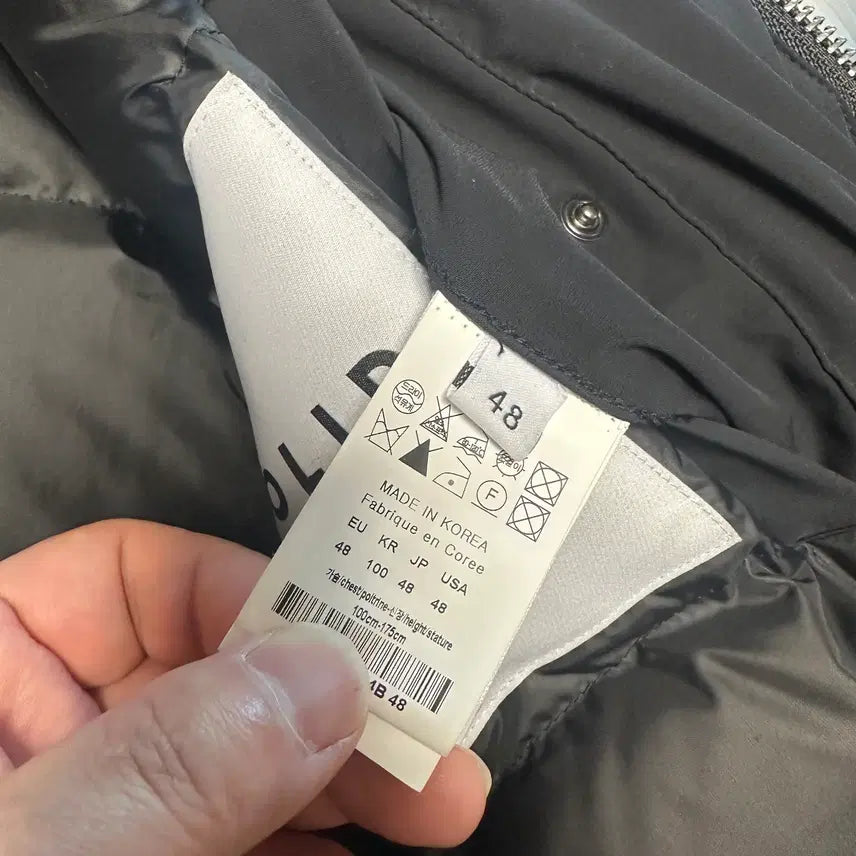 [BUNJANG] Solid Homme Black Goose Down Jacket (48) / 23fw 138 솔리드옴므 블랙구스다운 48