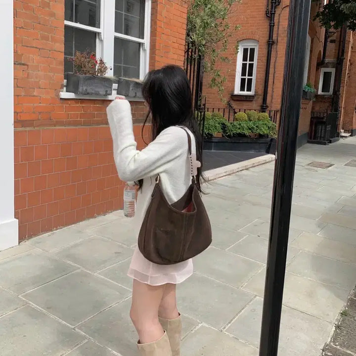 [BUNJANG] Leeds Suede Riding Boots Beige 225 / 리즈 leeds 스웨이드 라이딩부츠 225 베이지