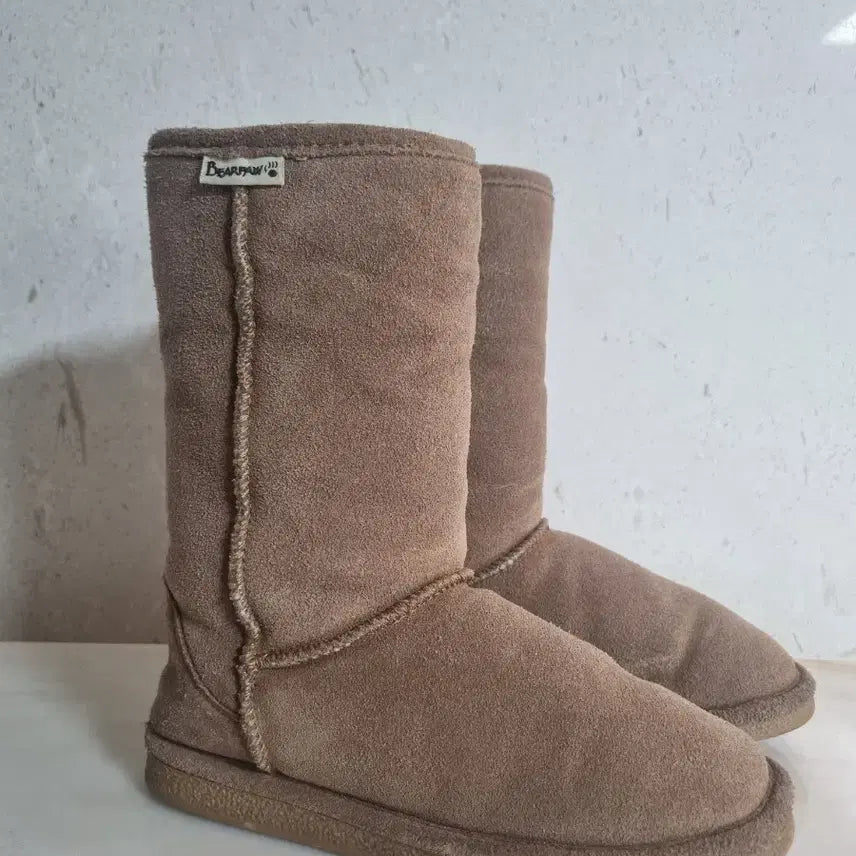 [BUNJANG] Bearpaw Sheepskin Lined Leather Long Boots 235 / 베어파우 천연소가죽 양털안감 어그 롱부츠 235