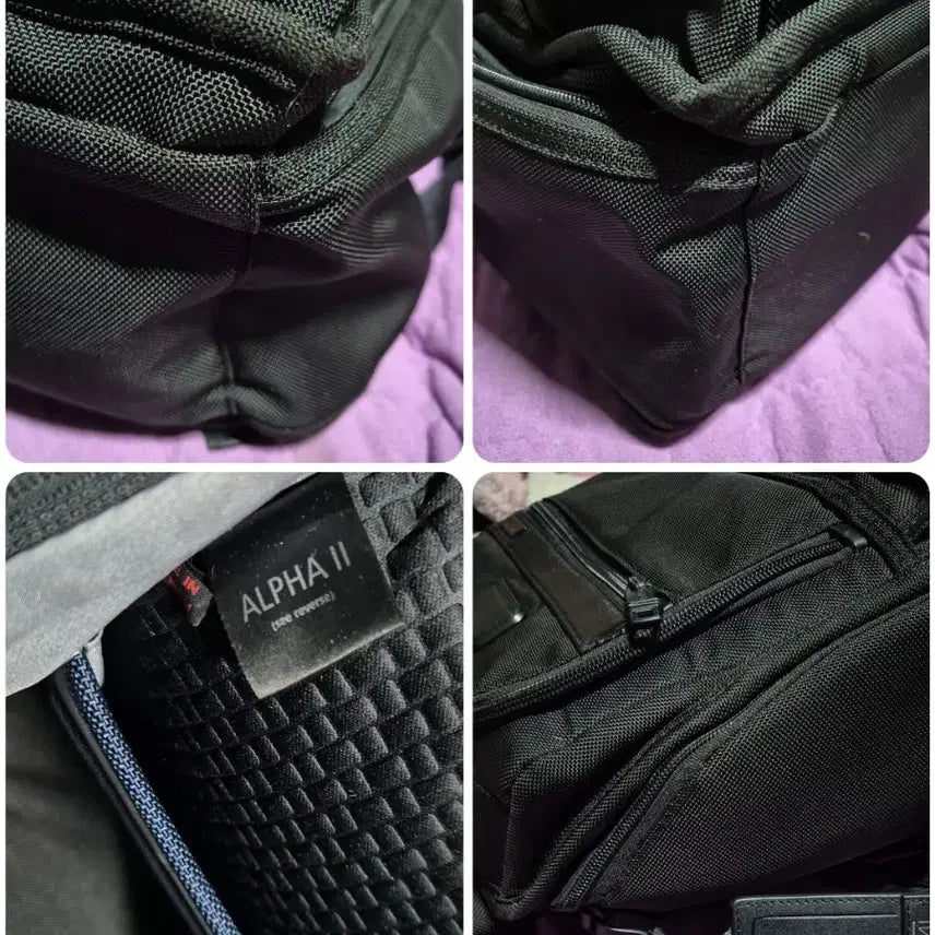 [BUNJANG] Tumi Alpha Black Backpack / <정품> 투미 알파 블랙 방탄 컴팩드 백팩 이너백 내장 캐리어장착 기능