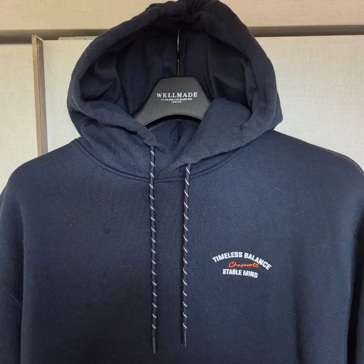 [SOLD OUT] 정품]체이스컬트 네이비 안감기모 후드티 100