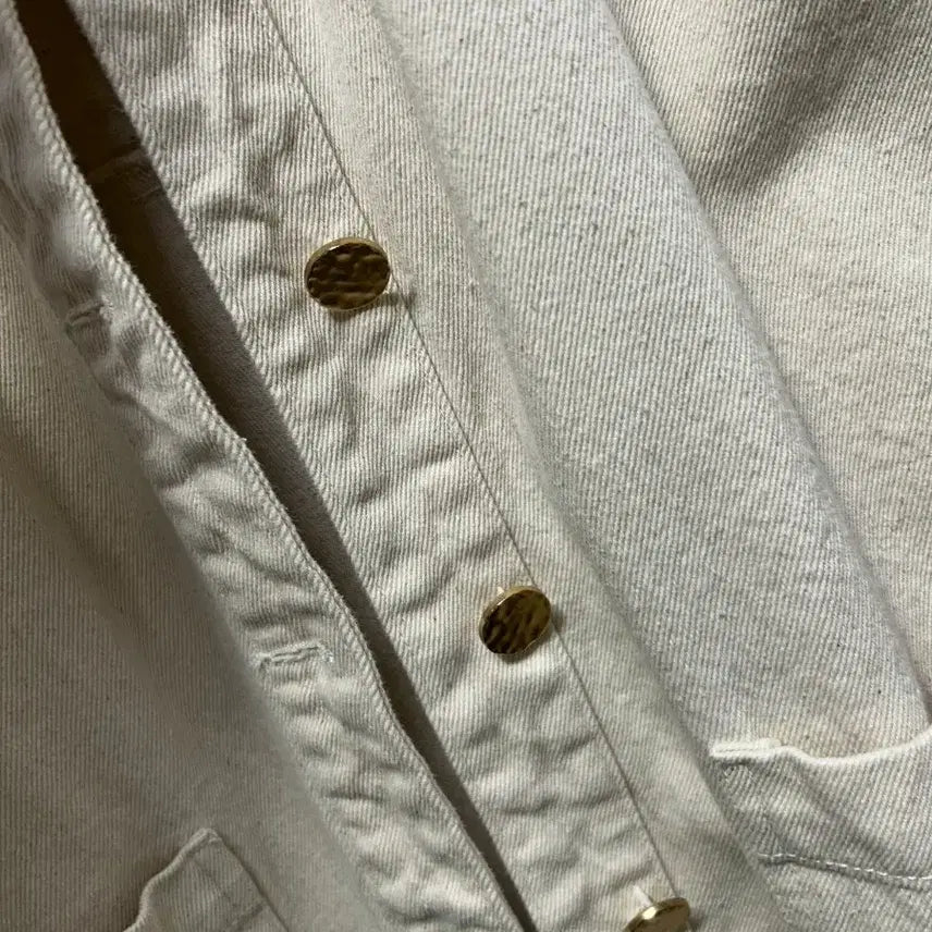 [BUNJANG] ZARA Ivory Denim Oversized Jacket S / 자라 아이보리 데님 오버핏 자켓 S