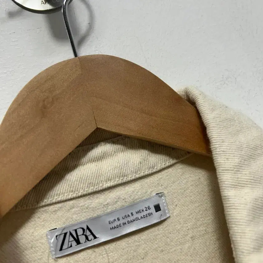 [BUNJANG] ZARA Ivory Denim Oversized Jacket S / 자라 아이보리 데님 오버핏 자켓 S