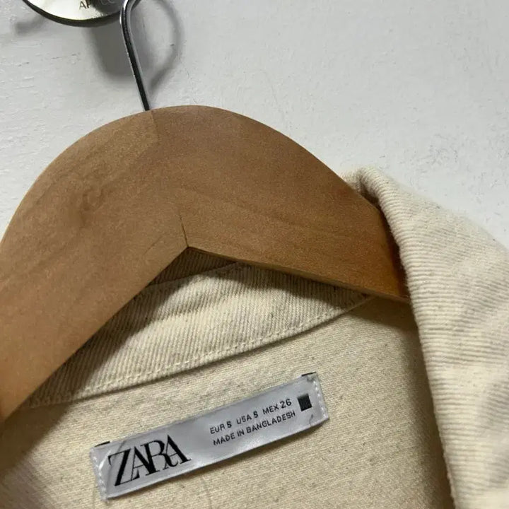 [BUNJANG] ZARA Ivory Denim Oversized Jacket S / 자라 아이보리 데님 오버핏 자켓 S
