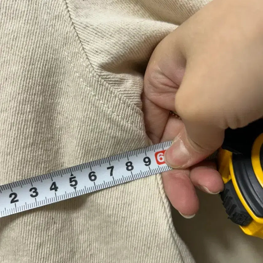 [BUNJANG] ZARA Ivory Denim Oversized Jacket S / 자라 아이보리 데님 오버핏 자켓 S