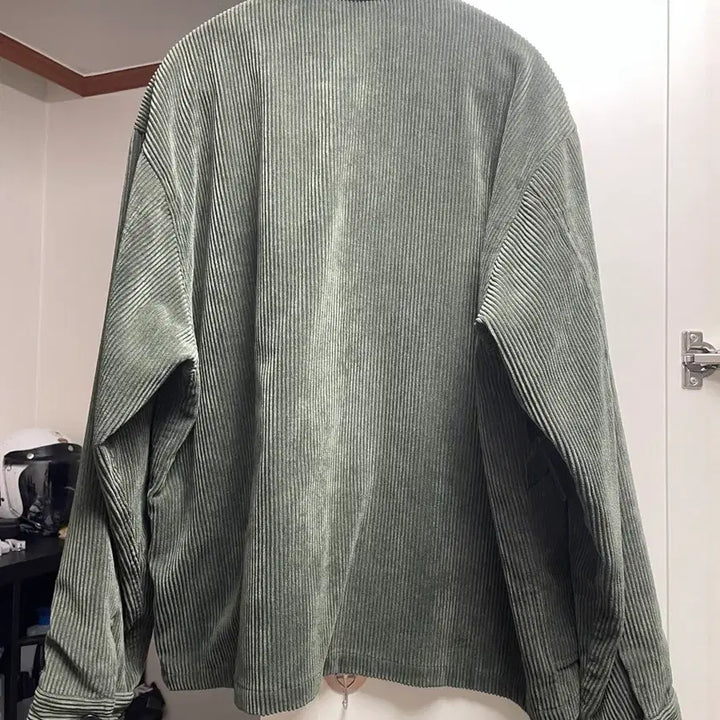 [BUNJANG] Beauty &amp; Youth Green Corduroy Shirt Jacket / 뷰티앤유스 그린 코듀로이 셔츠 자켓