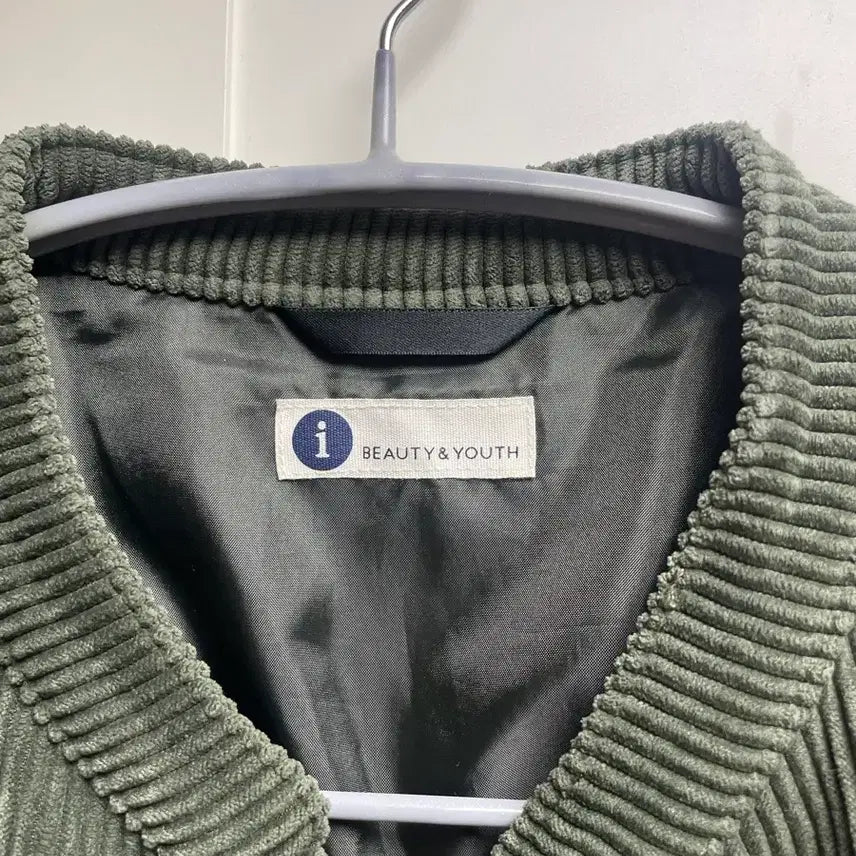 [BUNJANG] Beauty &amp; Youth Green Corduroy Shirt Jacket / 뷰티앤유스 그린 코듀로이 셔츠 자켓