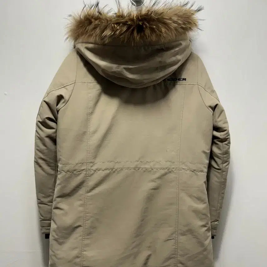 [BUNJANG] Aider Hooded Fur Padded Jacket Beige M / 아이더 후드 퍼 패딩 자켓 베이지 M