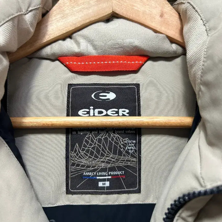 [BUNJANG] Aider Hooded Fur Padded Jacket Beige M / 아이더 후드 퍼 패딩 자켓 베이지 M