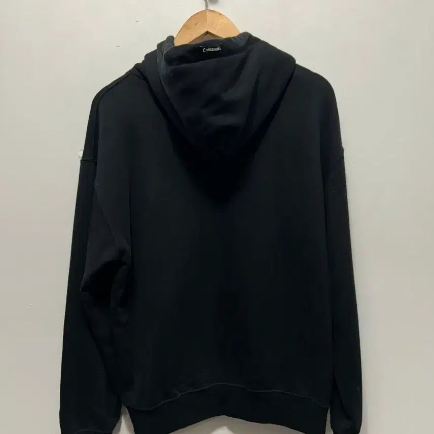 [BUNJANG] Covernat Black Hoodie M / 커버낫 블랙 후드티 M