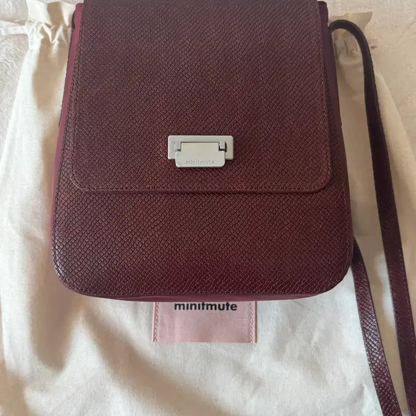 [BUNJANG] Minitmute Tev Bag Mahogany / 실사0/새상품) 미닛뮤트 테브백 마호가니 tev bag