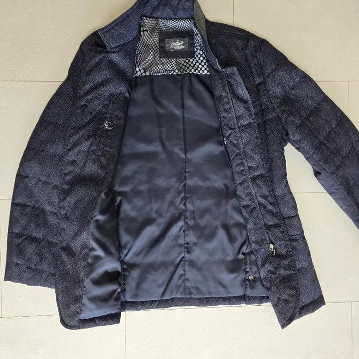 [BUNJANG] Crocodile Navy Quilted Jacket / 크로커다일 네이비 퀼팅 자켓