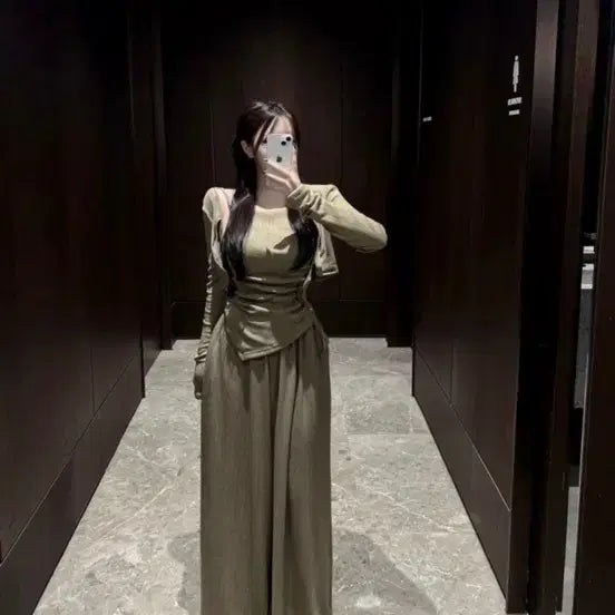 [BUNJANG] Three-Piece Set / 허얇골넓 쓰리피스 세트