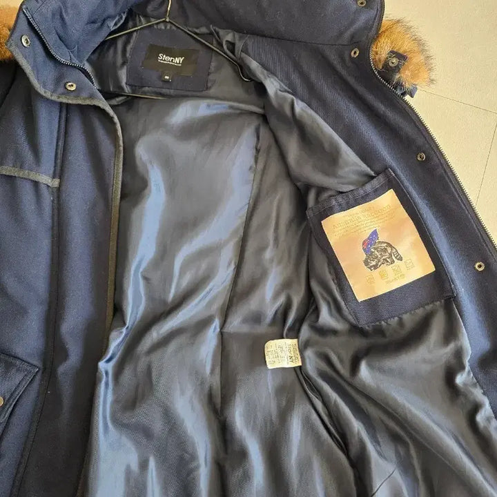 [BUNJANG] Women's Navy Long Padded Jacket / 여성 네이비 롱 패딩 점퍼