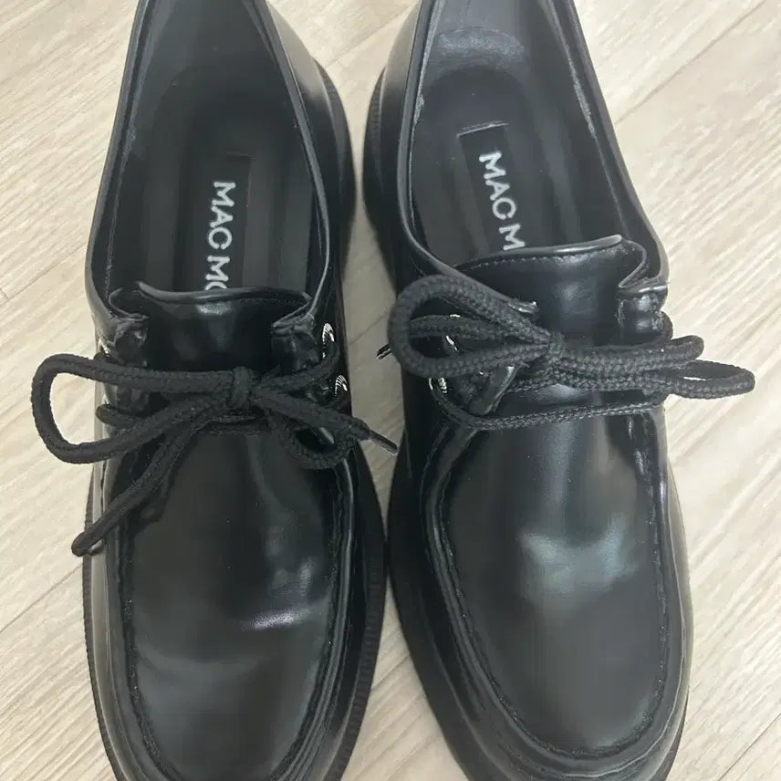 [BUNJANG] Mark MOC Anders Black Derby Loafers / 마크모크 anders black 235 콜프 청키 더비 로퍼 4cm