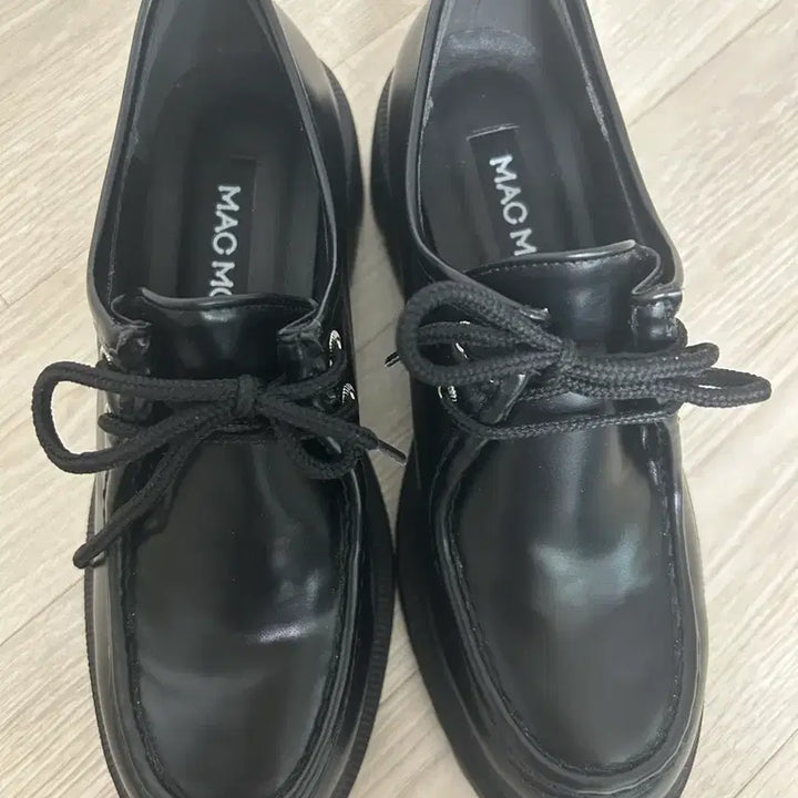 [BUNJANG] Mark MOC Anders Black Derby Loafers / 마크모크 anders black 235 콜프 청키 더비 로퍼 4cm