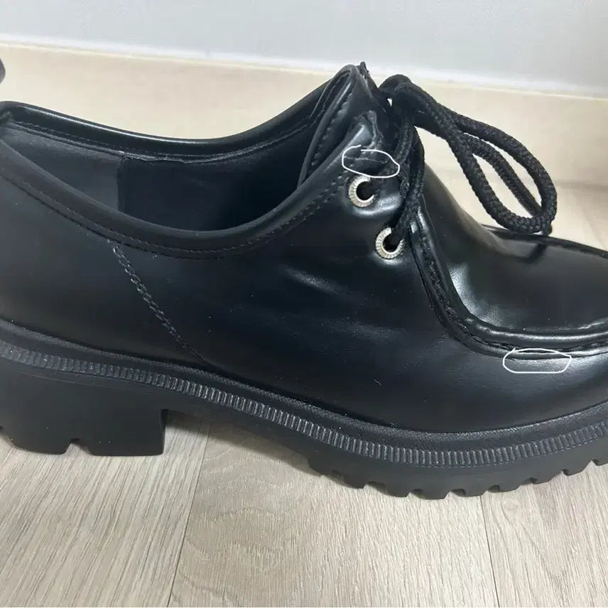 [BUNJANG] Mark MOC Anders Black Derby Loafers / 마크모크 anders black 235 콜프 청키 더비 로퍼 4cm