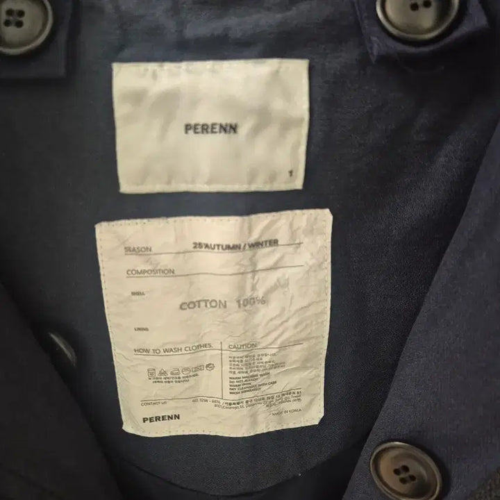 [BUNJANG] Perren M51 Short Parka Navy / (새상품 1) 퍼렌 25aw m51 숏파카 네이비