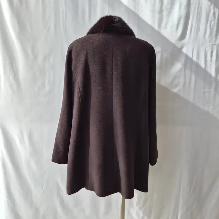 [BUNJANG] IMAGINA Angora Wool Mink Fur Collar Half Coat / IMAGINA 앙고라 울 밍크카라 하프코트