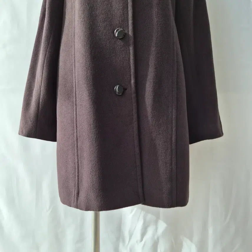 [BUNJANG] IMAGINA Angora Wool Mink Fur Collar Half Coat / IMAGINA 앙고라 울 밍크카라 하프코트