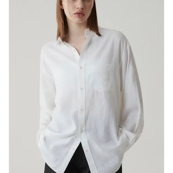 [SOLD OUT] 수아레 린넨셔츠 화이트 새상품 L