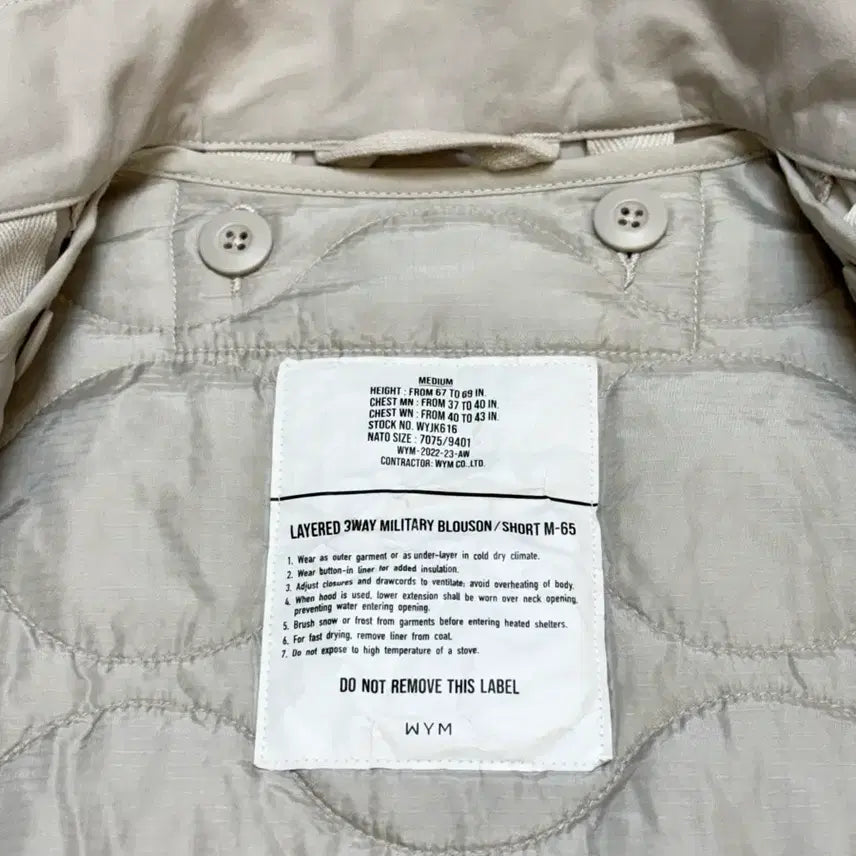 [BUNJANG] WYM M65 Mods Jacket / WYM M65 모즈 자켓