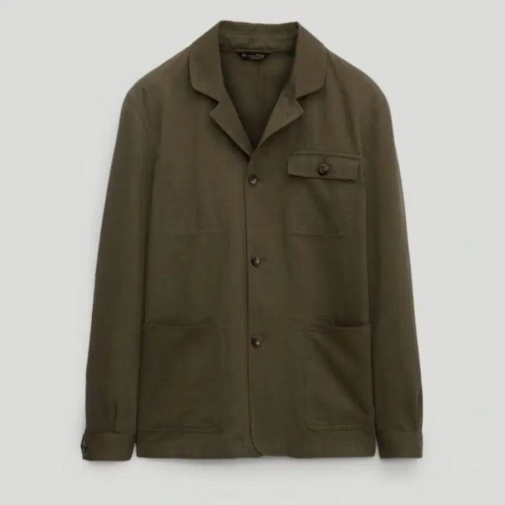 [BUNJANG] Massimo Dutti Cotton Blazer Khaki XL / 마시모뚜띠 코튼 블레이저 카키색 XL