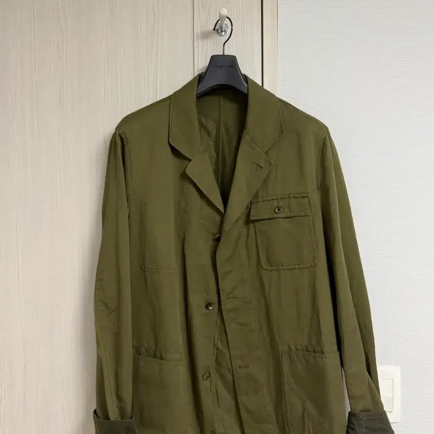 [BUNJANG] Massimo Dutti Cotton Blazer Khaki XL / 마시모뚜띠 코튼 블레이저 카키색 XL