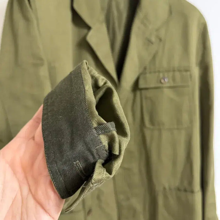 [BUNJANG] Massimo Dutti Cotton Blazer Khaki XL / 마시모뚜띠 코튼 블레이저 카키색 XL