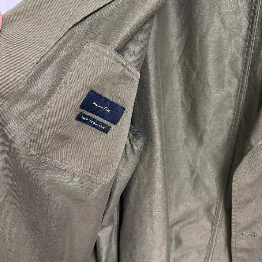 [BUNJANG] Massimo Dutti Cotton Blazer Khaki XL / 마시모뚜띠 코튼 블레이저 카키색 XL