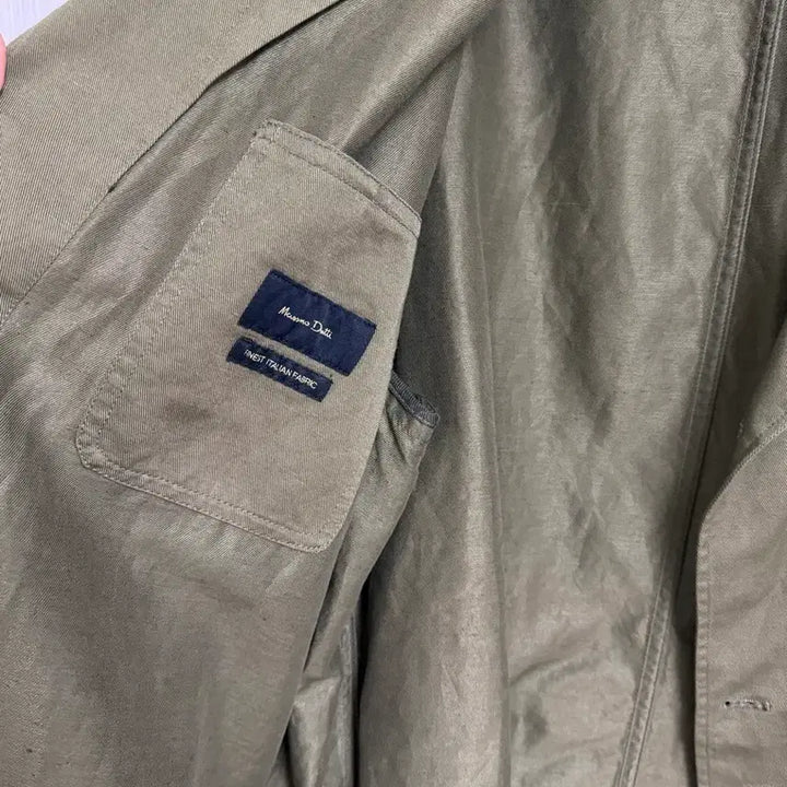[BUNJANG] Massimo Dutti Cotton Blazer Khaki XL / 마시모뚜띠 코튼 블레이저 카키색 XL