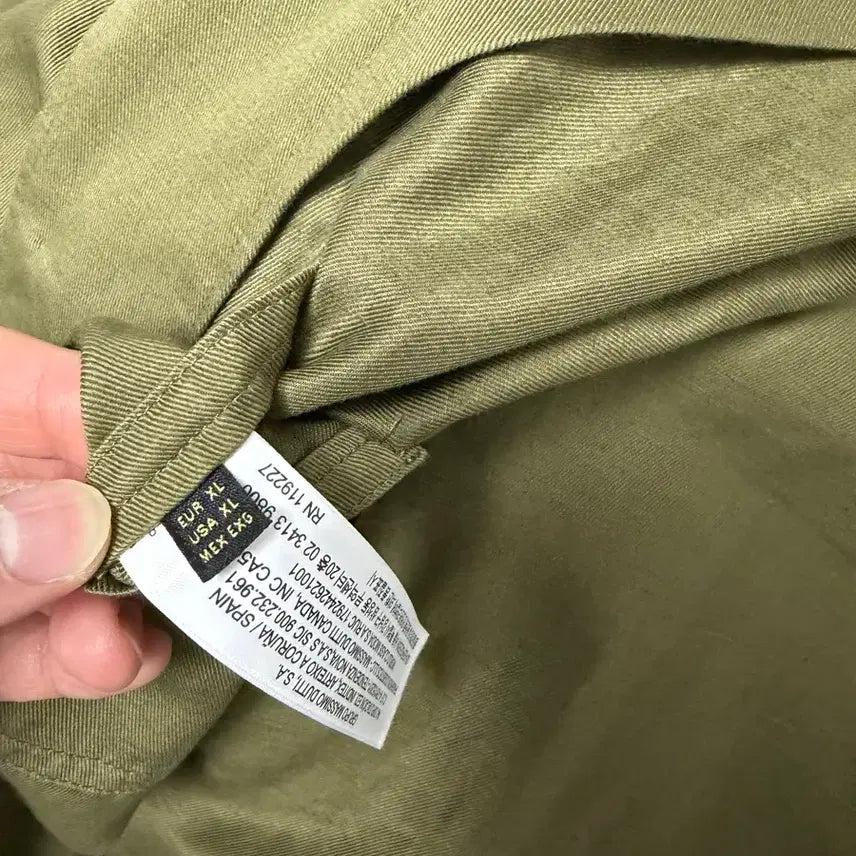 [BUNJANG] Massimo Dutti Cotton Blazer Khaki XL / 마시모뚜띠 코튼 블레이저 카키색 XL