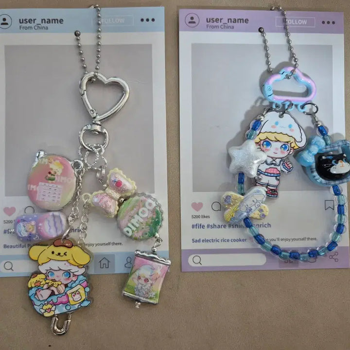 [BUNJANG] DDAKKU Keyring (Dimoo/Twin Stars/Sanrio) / 디무 산리오 키링
