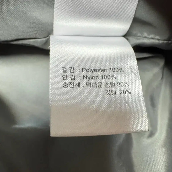[SOLD OUT] [M] 더티셔츠뮤지엄 덕다운 숏패딩 그레이