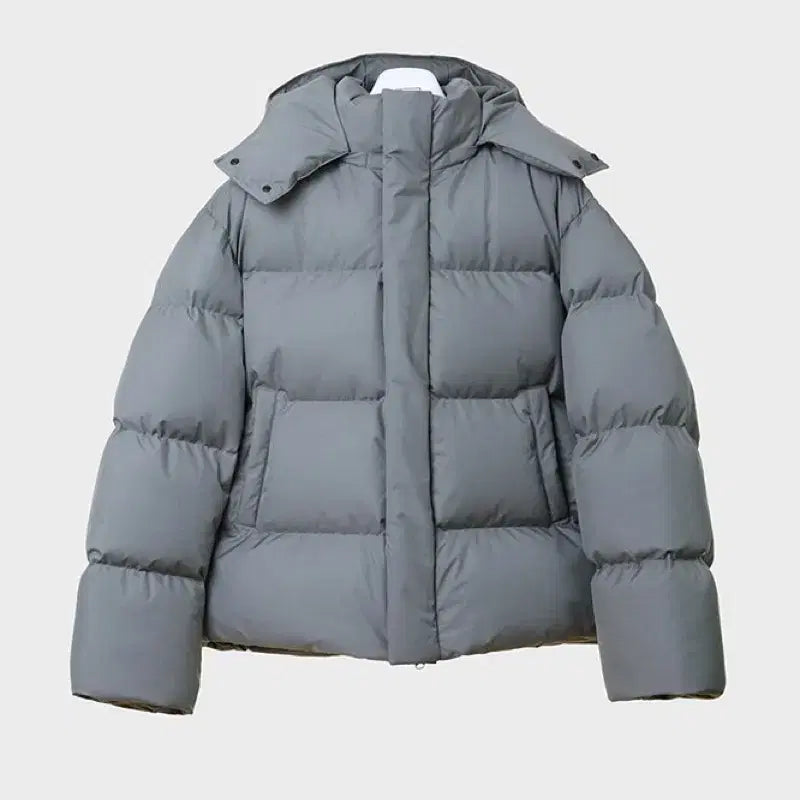 [SOLD OUT] [M] 더티셔츠뮤지엄 덕다운 숏패딩 그레이