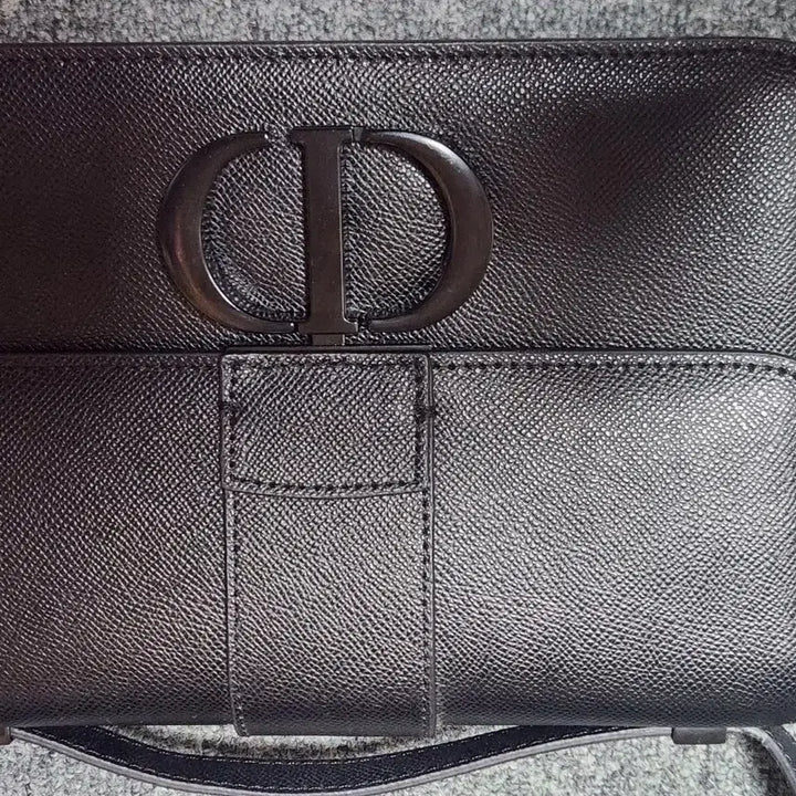 [BUNJANG] Dior CD Black Leather Flap Bag / 디올 CD 블랙 레더 플랩백